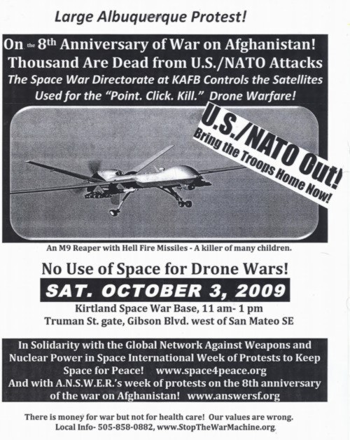 Stop the War Machine Flyer